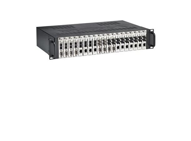 Moxa TRC-190-DC-48 Rack chassis, 2U, single 36 to 53 VDC in 