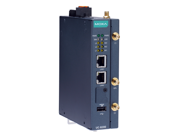 Moxa UC-8210-T-LX-S Arm Cortex-A7 dual-core 1 GHz IIoT 