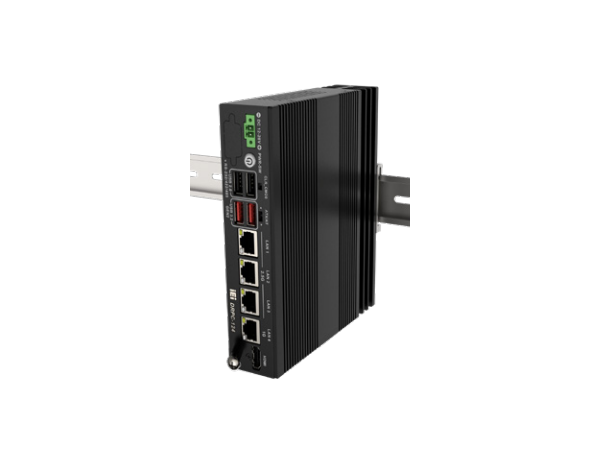 DRPC-124-EHL-JC-R10 Fanless BoxPC Celeron J6412,8GB,4x LAN,4x USB,HDMI,DIN 