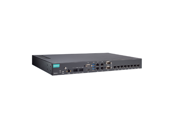 Moxa RKP-C110-C3-8L-T 1U, Intel i3-1115G4E, COMx2, LANx12 