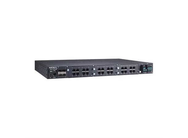 Moxa RKS-G4028-4GS-2HV-T 4 100/1000BaseSFP ports,3 slots,-40°C 